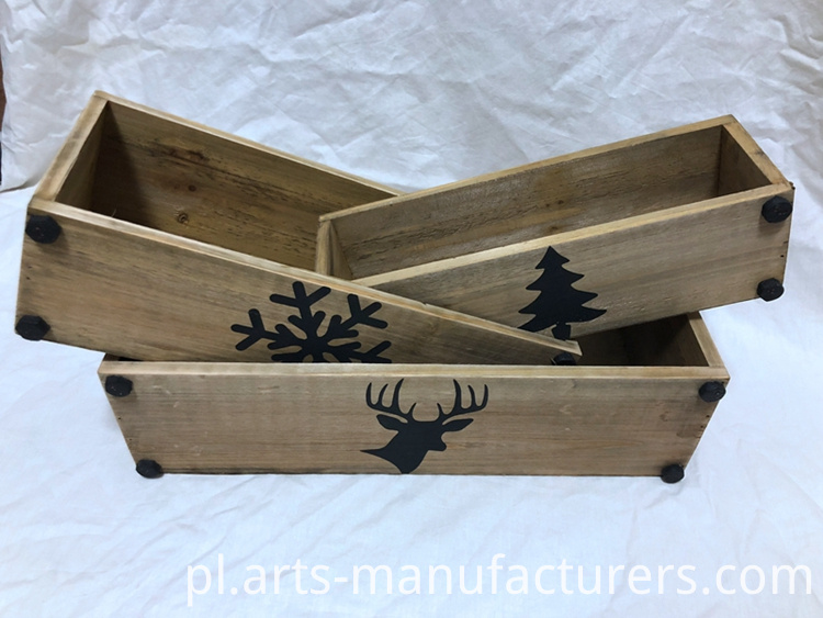 drewniana doniczka wood flower pot